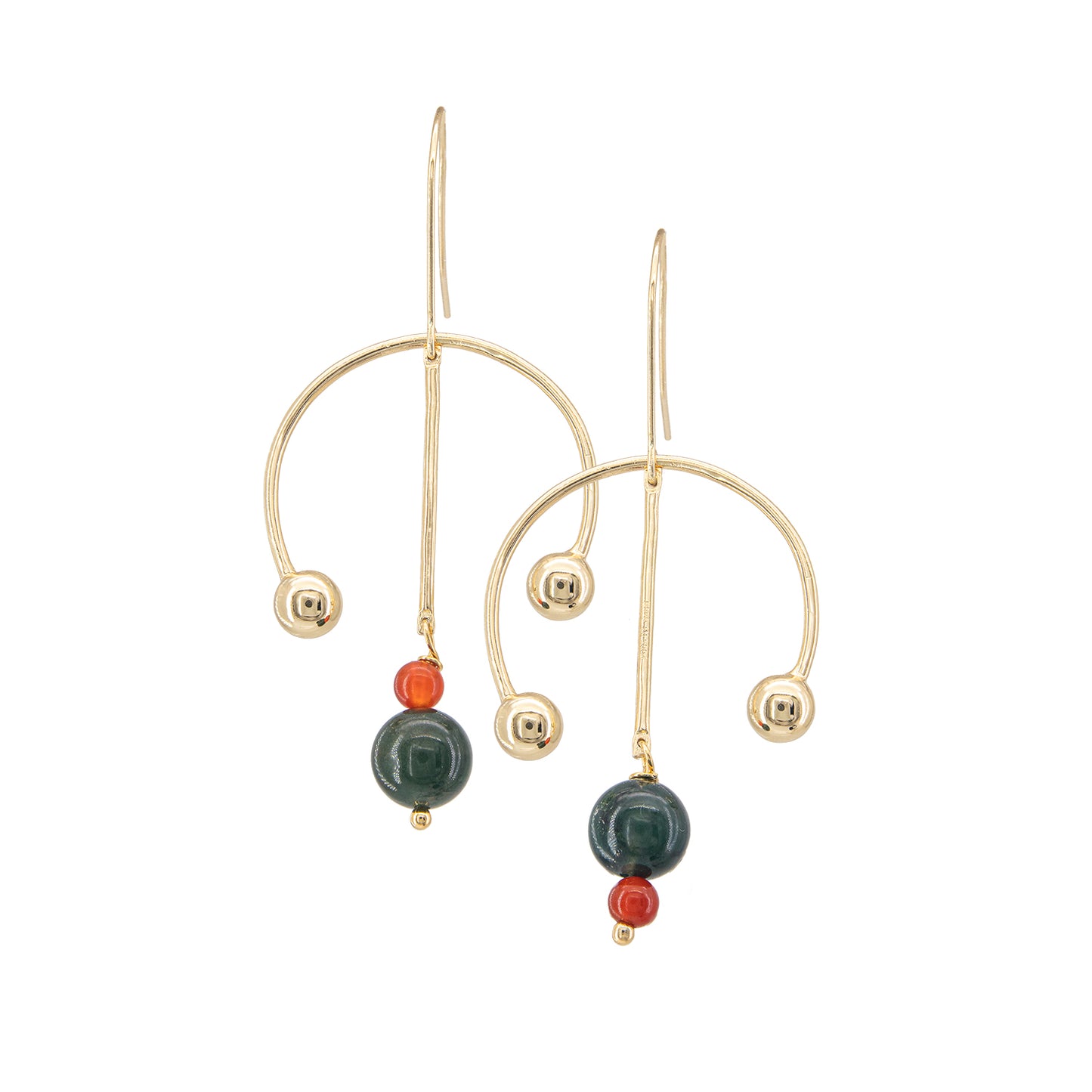 Moss Agate Carnelian Necklace | Bracelet | Earrings | Set