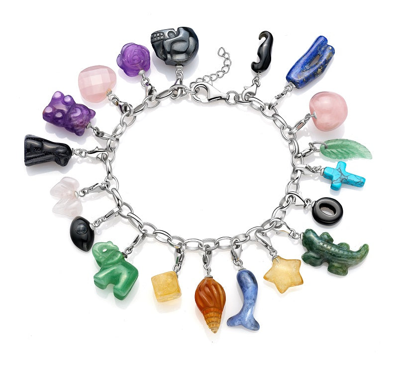 Natural Gemstone Charms for Jewelry Making