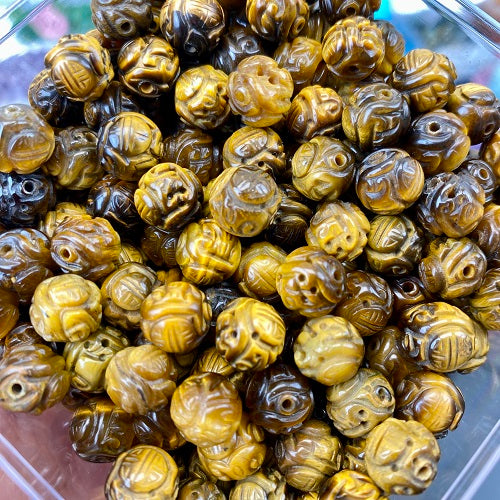 Kate Live!【Dragon Ball】Crystal Carved Beads Bowl (By Pieces)丨Spacers String 8mm Mix Sample Beads as Freebies