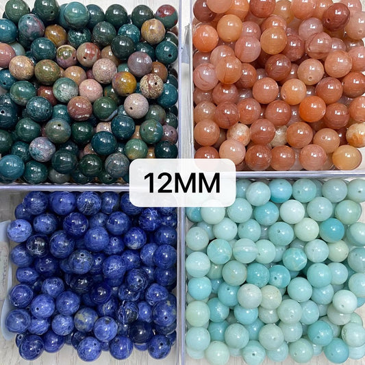 Shasha Live!【12MM】Crystal Round Beads Bowl (By piece)丨Spacers String as Freebies