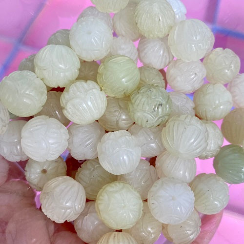 Shasha Live!【Lotus】Crystal Carved Beads Bowl (By Pieces)丨Spacers String as Freebies