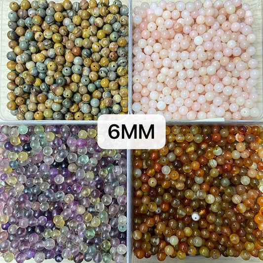 Shasha Live!【6MM】Crystal Round Beads Bowl ( Regular 1bowl=5scoops)丨Spacers String as Freebies