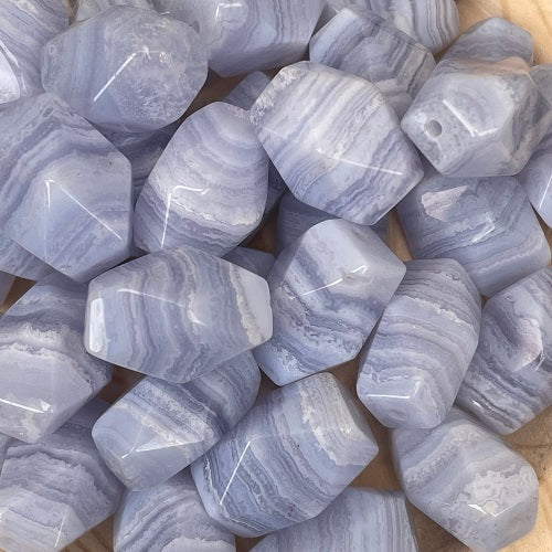 Kate Live!【VIP_Blue Lace】Crystal Carved Beads Bowl (By Pieces)丨Spacers String 8mm Mix Sample Beads as Freebies