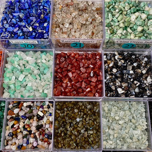 Shasha Live!【Chips】Crystal Chips Bowl (1Bowl=12spoons)丨Spacers String 8mm Mix Sample Beads as Freebies
