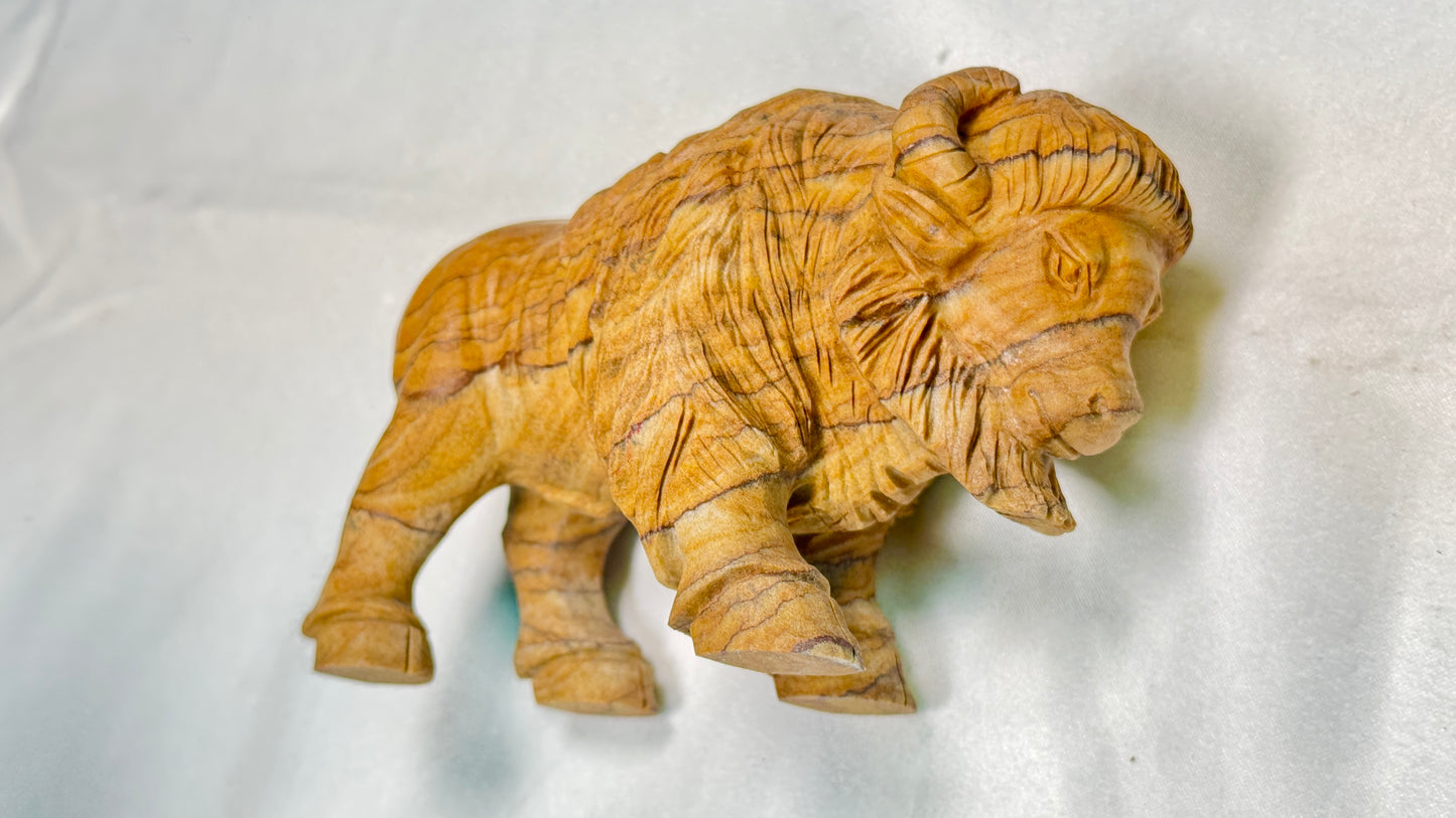Gemstone Bufflo - Picture Jasper (Matt)
