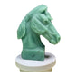 Gemstone Unique Horse Head Carving - Green Aventurine
