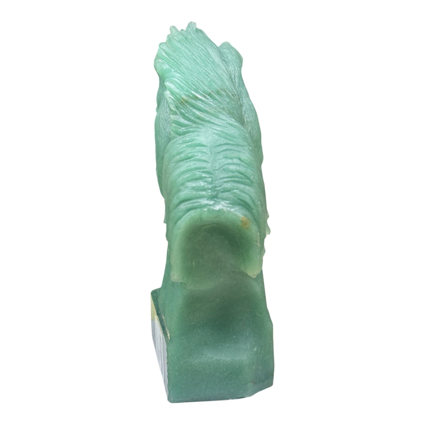 Gemstone Unique Horse Head Carving - Green Aventurine