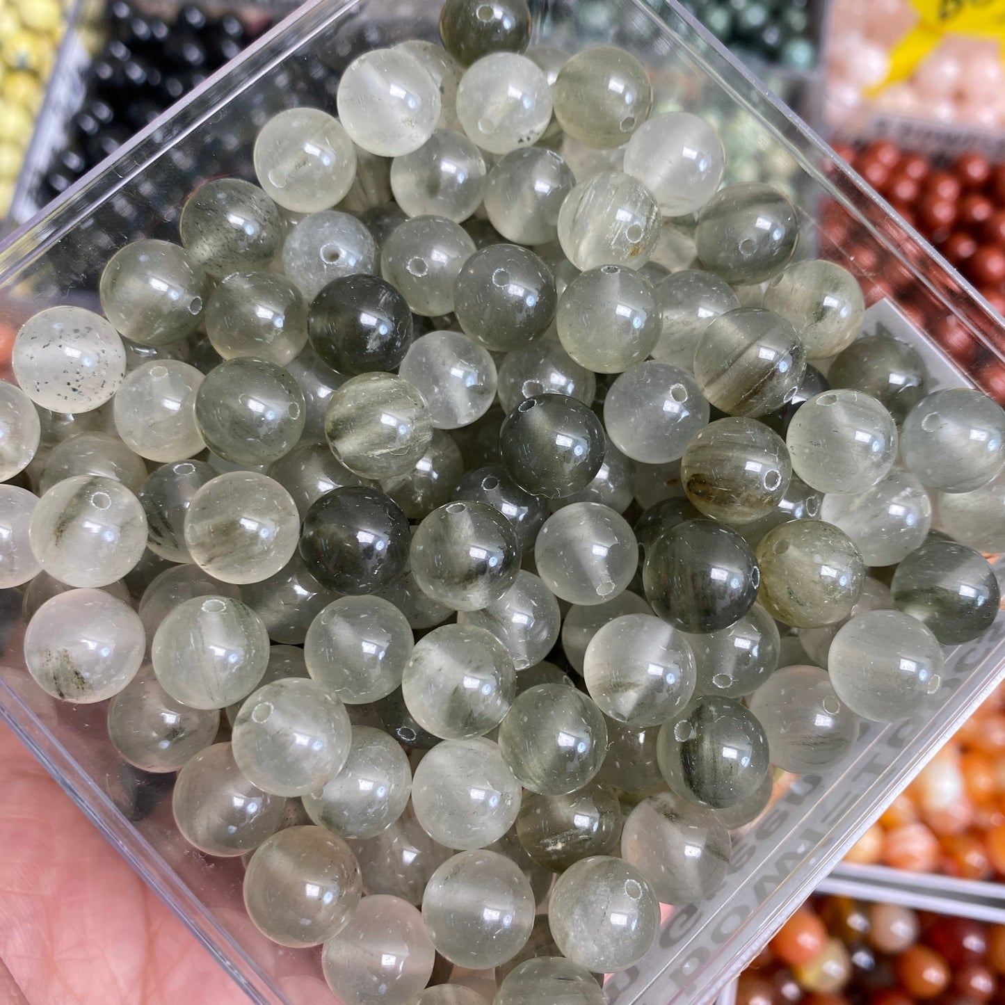 Shasha Live!【10MM】Crystal Round Beads Bowl (By piece Regular 1bowl=32pcs) | Spacers String as Freebies