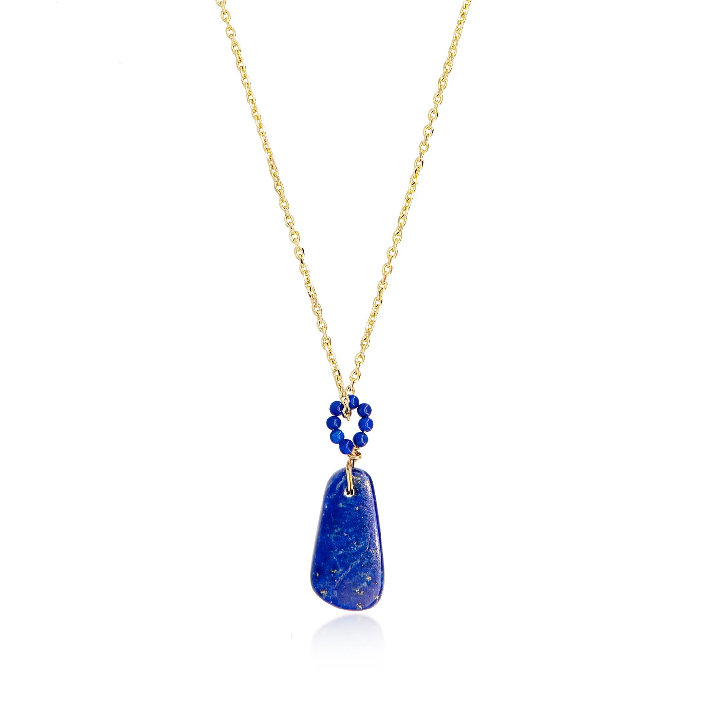 Lapis Lazuli Pendant Hand Made Necklace - 18"