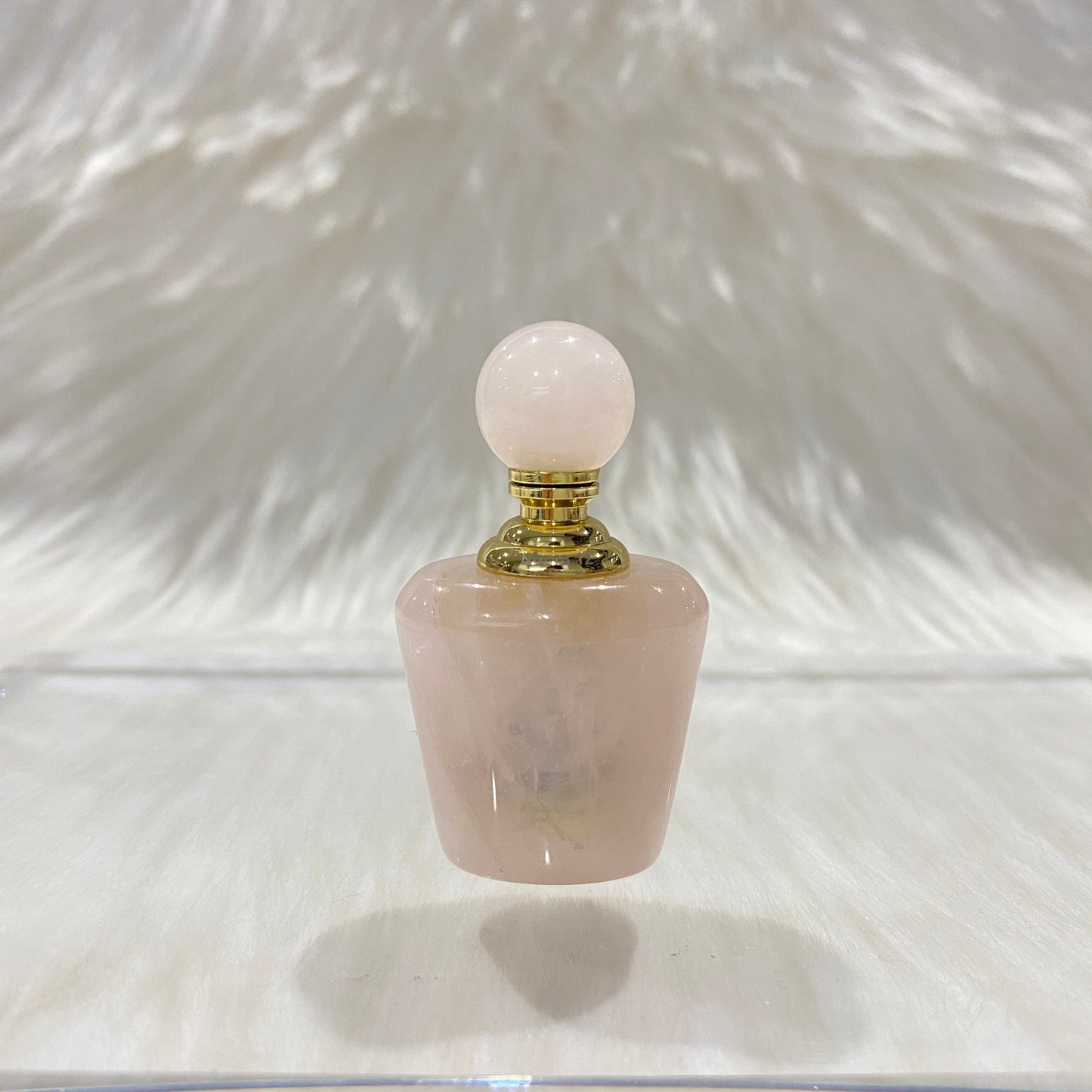 ANTHONY LIVE! Exclusive Rose Quartz Hand Carved Perfume Bottles