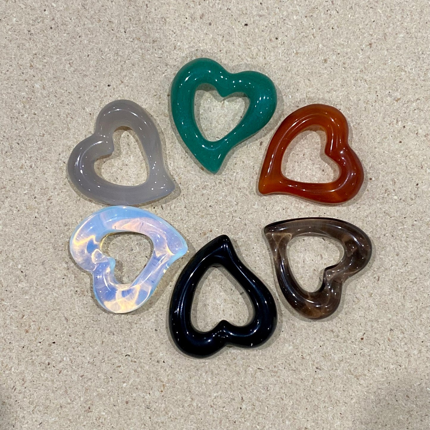 Gemstone Heart Shape Pendant For Jewelry Making