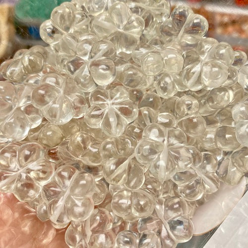 Kate Live!【Flower】Crystal Carved Beads Bowl (By Pieces)丨Spacers String 8mm Mix Sample Beads as Freebies