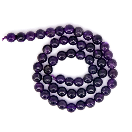 8mm Round Beads Strands for Jewelry Making 15.5'' 48~50pcs Per Strand- D Series