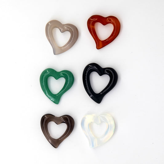 Gemstone Heart Shape Pendant For Jewelry Making