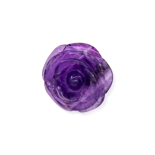 Amethyst Rose Pendant For Jewelry Making