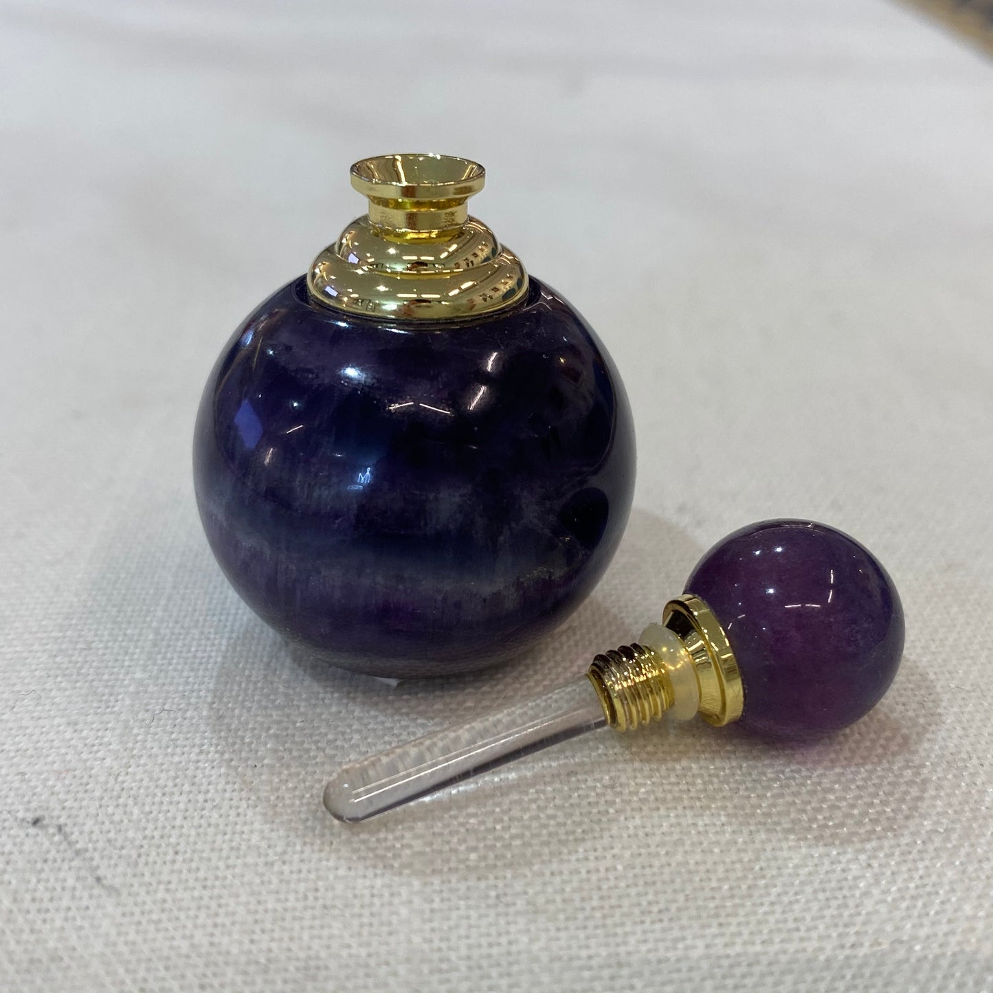 Exclusive Hand Carved Gemstone Perfume Bottle