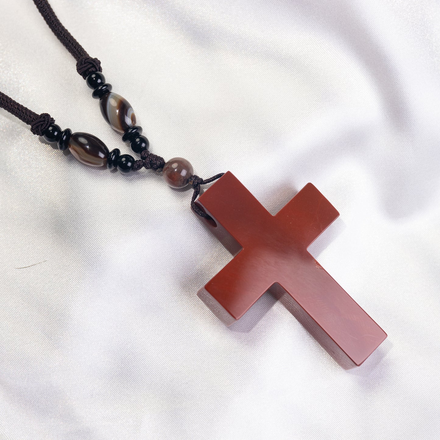 Handmade Cross Pendant Necklace - Length 14‘’