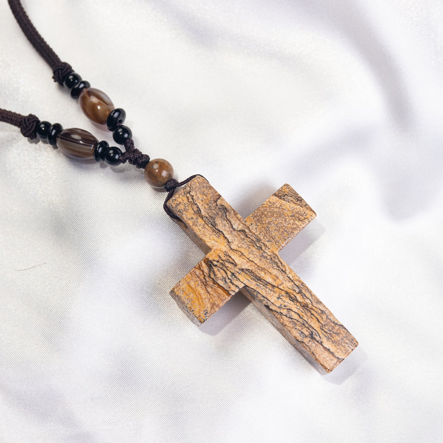 Handmade Cross Pendant Necklace - Length 14‘’