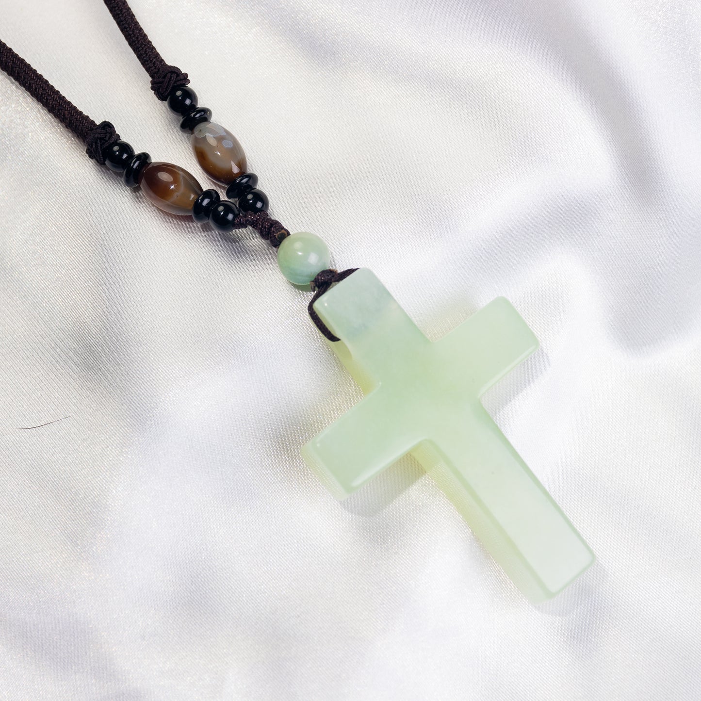 Handmade Cross Pendant Necklace - Length 14‘’