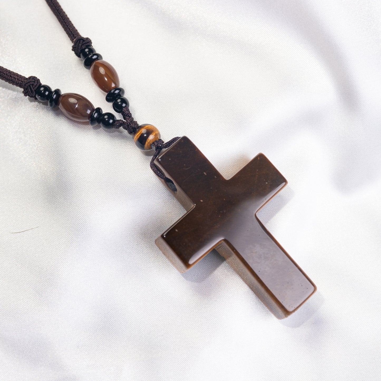 Handmade Cross Pendant Necklace - Length 14‘’