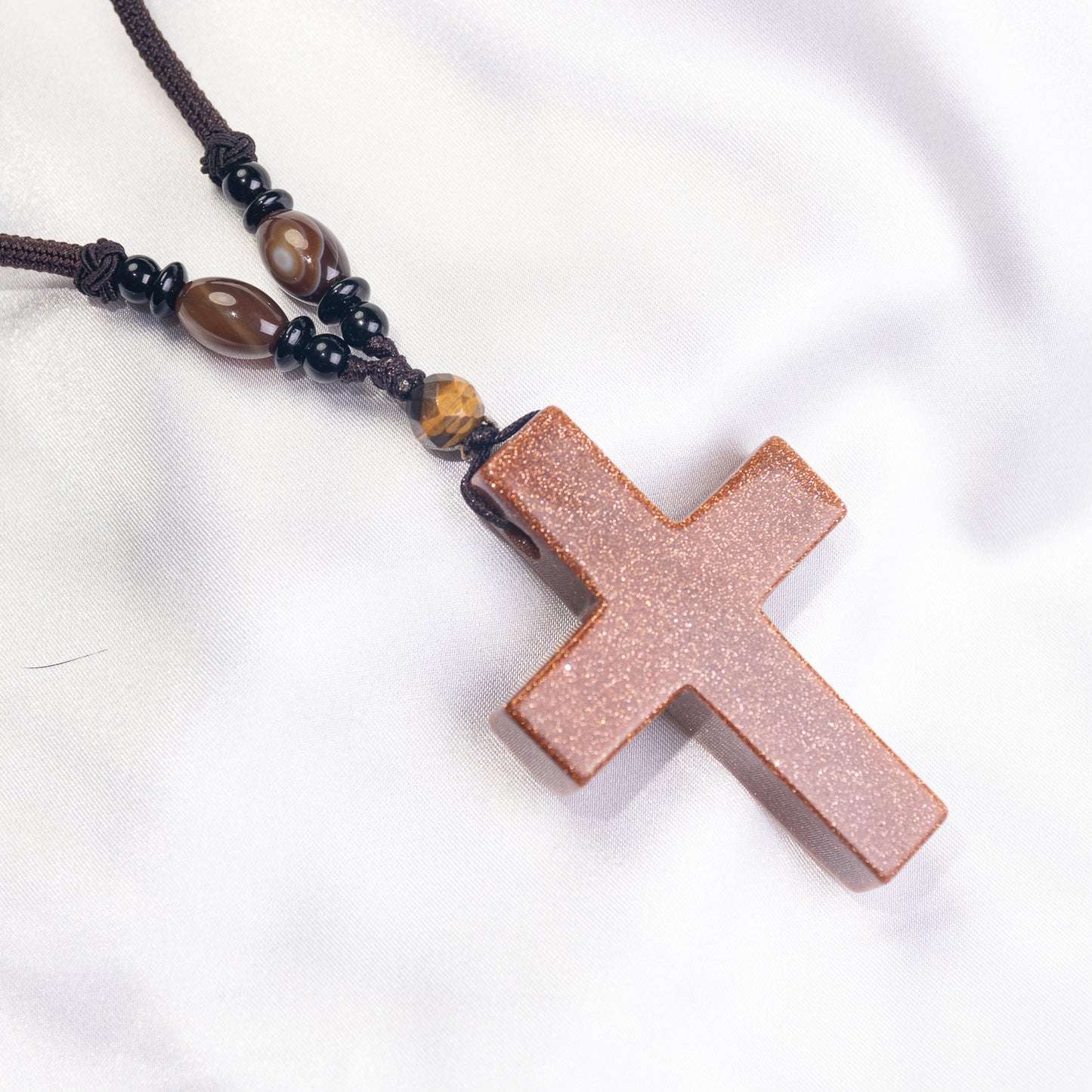 Handmade Cross Pendant Necklace - Length 14‘’