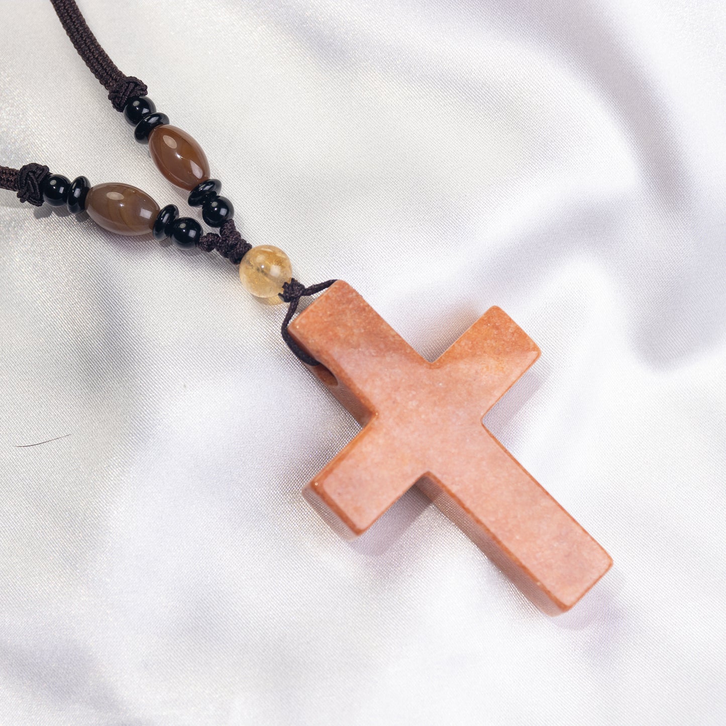 Handmade Cross Pendant Necklace - Length 14‘’