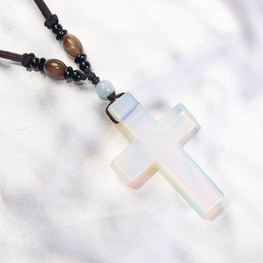 Handmade Cross Pendant Necklace - Length 14‘’