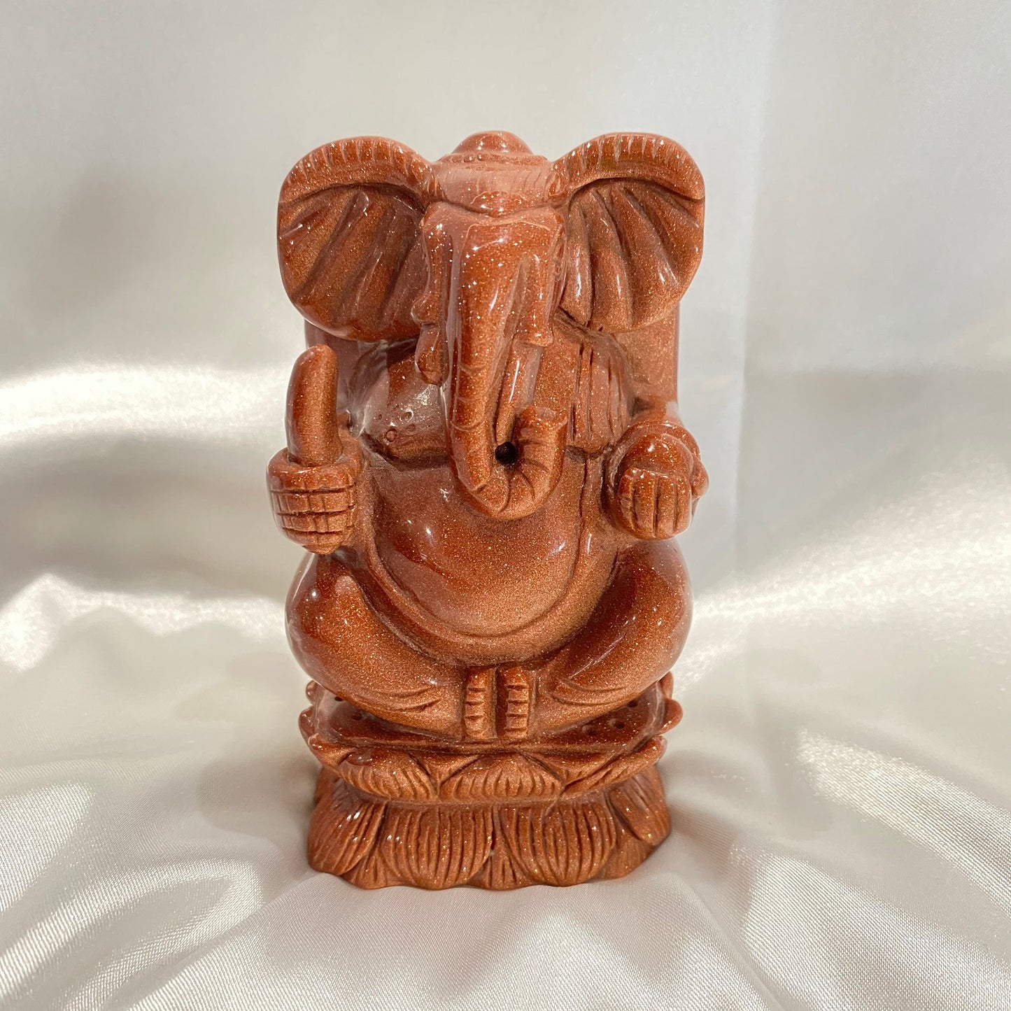 ANTHONY LIVE!-Mascot 4 Inch Gemstone Hand Carved Elephant Figurine