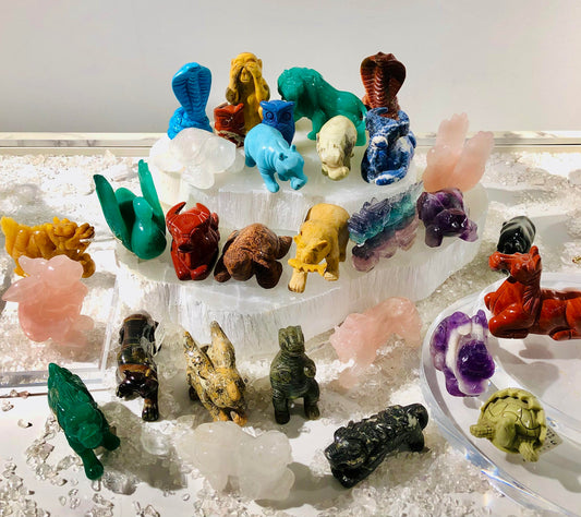 Crystal Godfather Live! Handmade Gemstone Carving*1PC