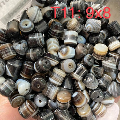 Kate Live!【Tibet Agate】Crystal Carved Beads Bowl (By Pieces) | Buy T9-T18 Get 1 More Free Bowl | Spacers String 8mm Mix Sample Beads as Freebies