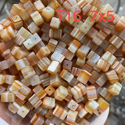 Kate Live!【Tibet Agate】Crystal Carved Beads Bowl (By Pieces) | Buy T9-T18 Get 1 More Free Bowl | Spacers String 8mm Mix Sample Beads as Freebies