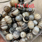 Kate Live!【Tibet Agate】Crystal Carved Beads Bowl (By Pieces) | Buy T9-T18 Get 1 More Free Bowl | Spacers String 8mm Mix Sample Beads as Freebies